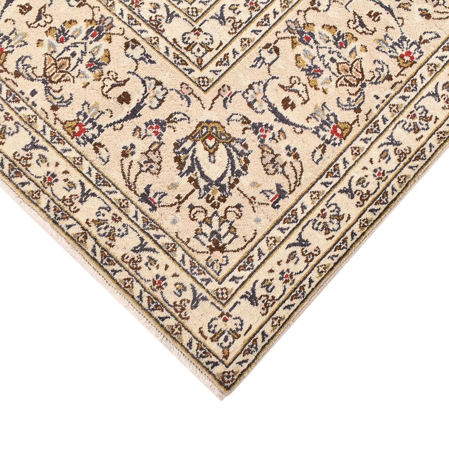 Alfombra persa - Keshan - 345 x 239 cm - beige claro