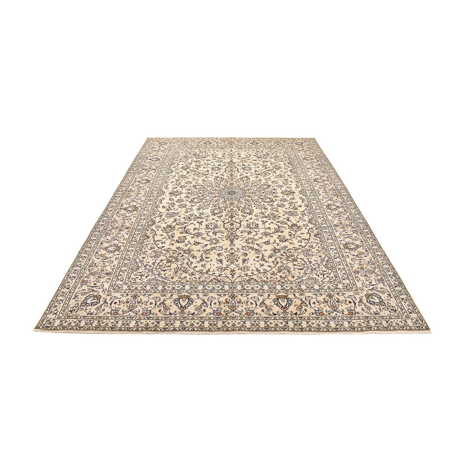 Alfombra persa - Keshan - 345 x 239 cm - beige claro