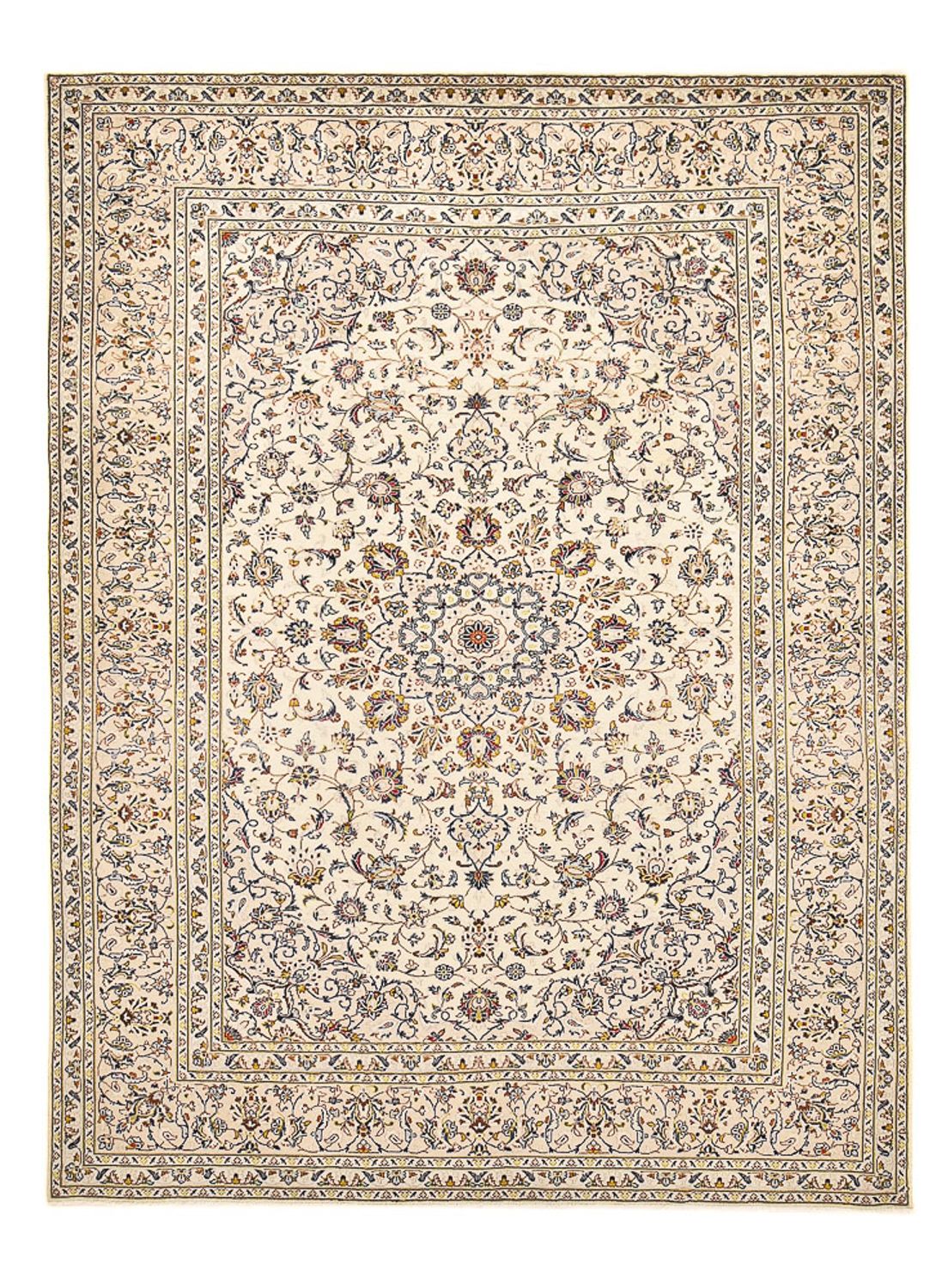 Alfombra persa - Keshan - 342 x 245 cm - beige claro