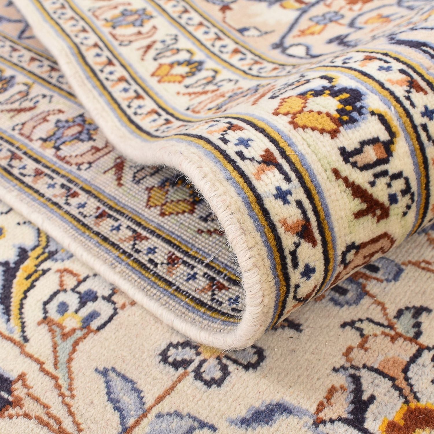Alfombra persa - Keshan - 380 x 271 cm - beige claro