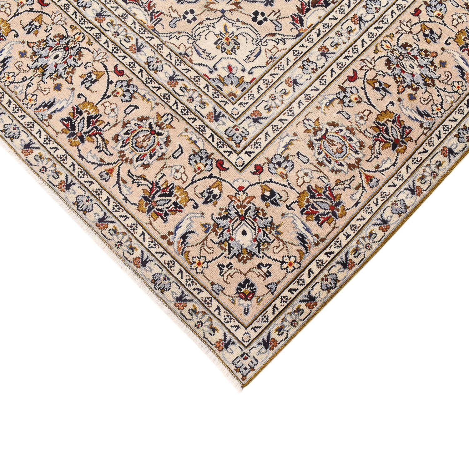 Alfombra persa - Keshan - 310 x 215 cm - beige claro