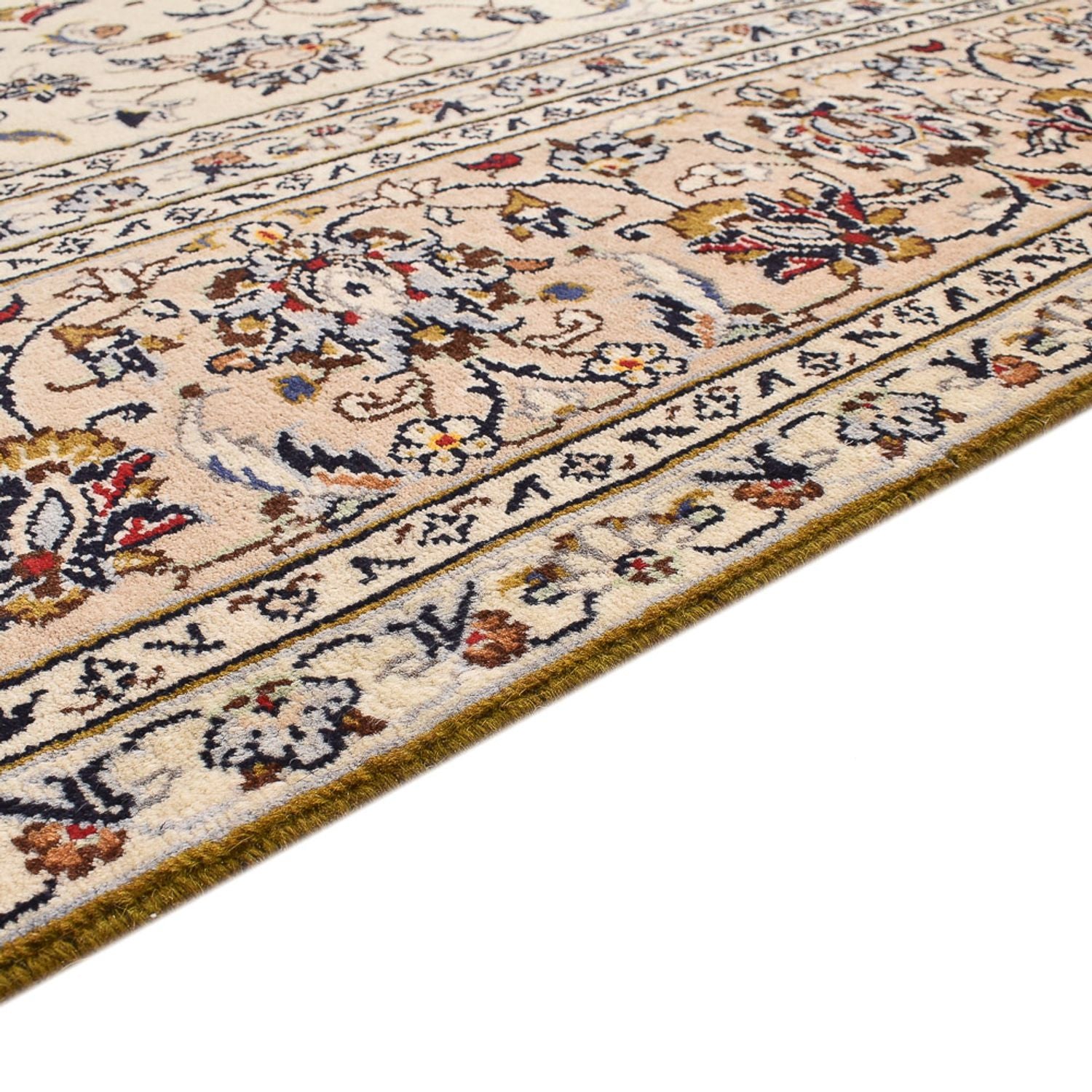 Alfombra persa - Keshan - 310 x 215 cm - beige claro