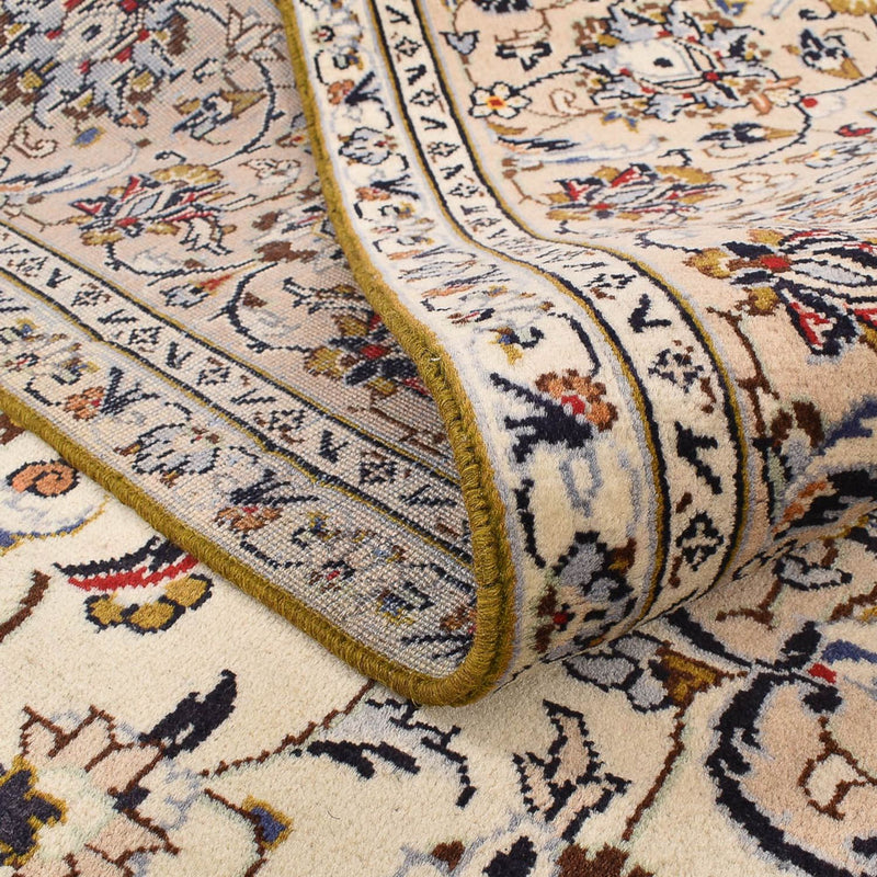 Alfombra persa - Keshan - 310 x 215 cm - beige claro