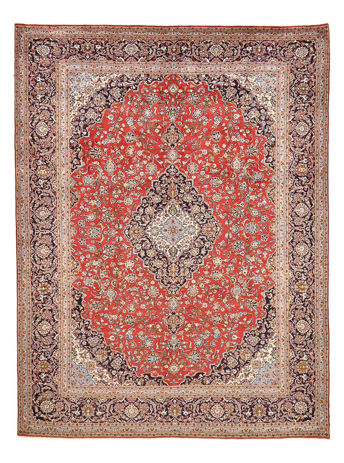 Alfombra persa - Keshan - 426 x 311 cm - rojo