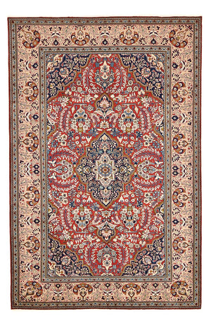 Alfombra persa - Keshan - 326 x 209 cm - rojo claro