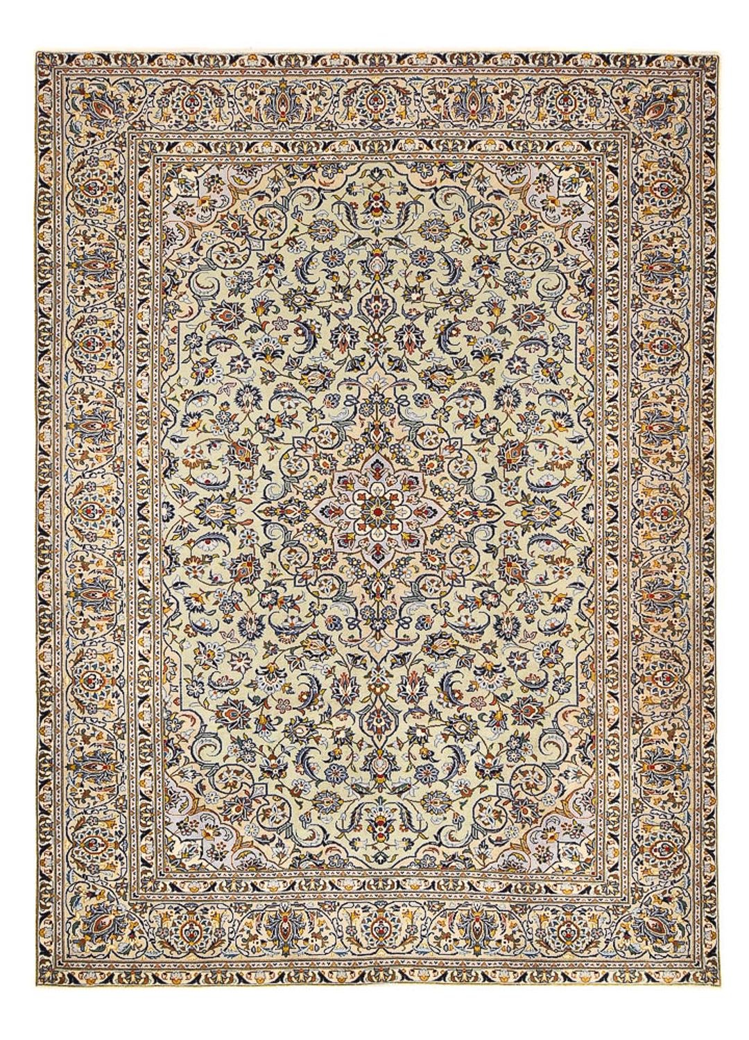 Alfombra persa - Keshan - 350 x 249 cm - beige oscuro