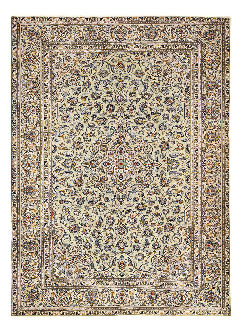 Alfombra persa - Keshan - 350 x 249 cm - beige oscuro