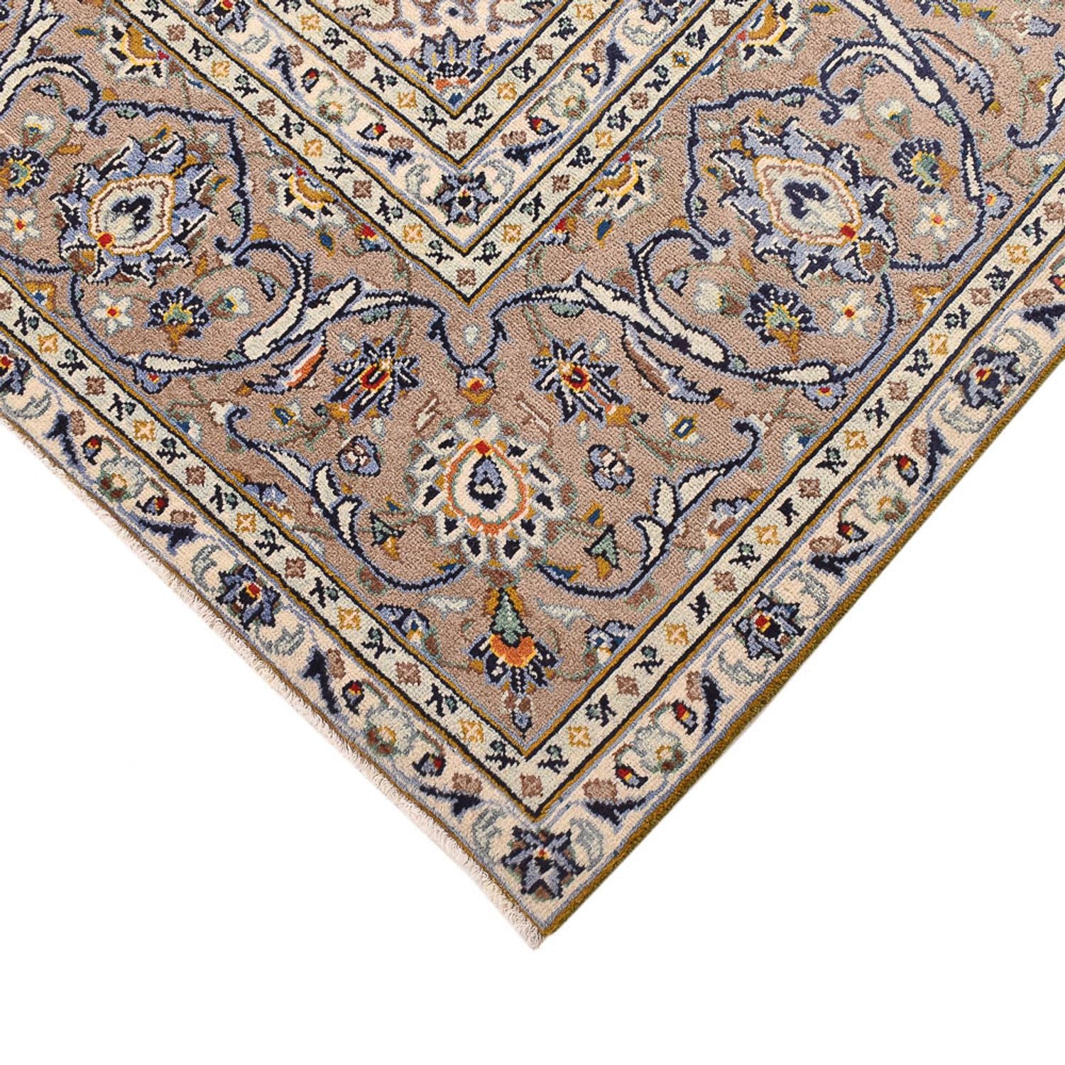 Alfombra persa - Keshan - 345 x 250 cm - beige claro