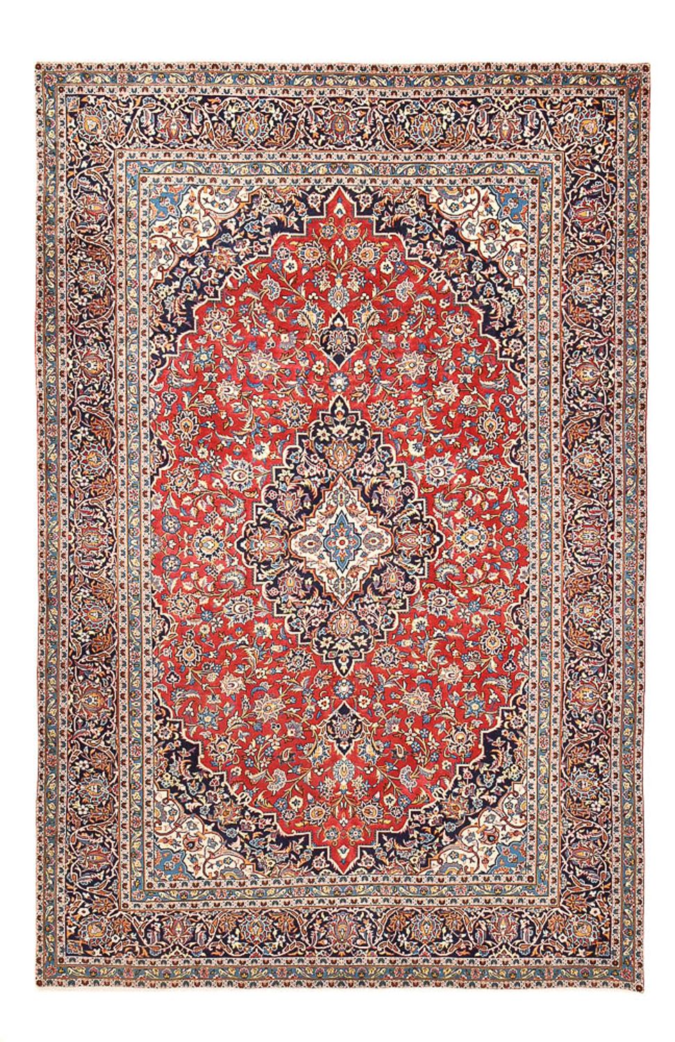 Alfombra persa - Keshan - 394 x 249 cm - rojo