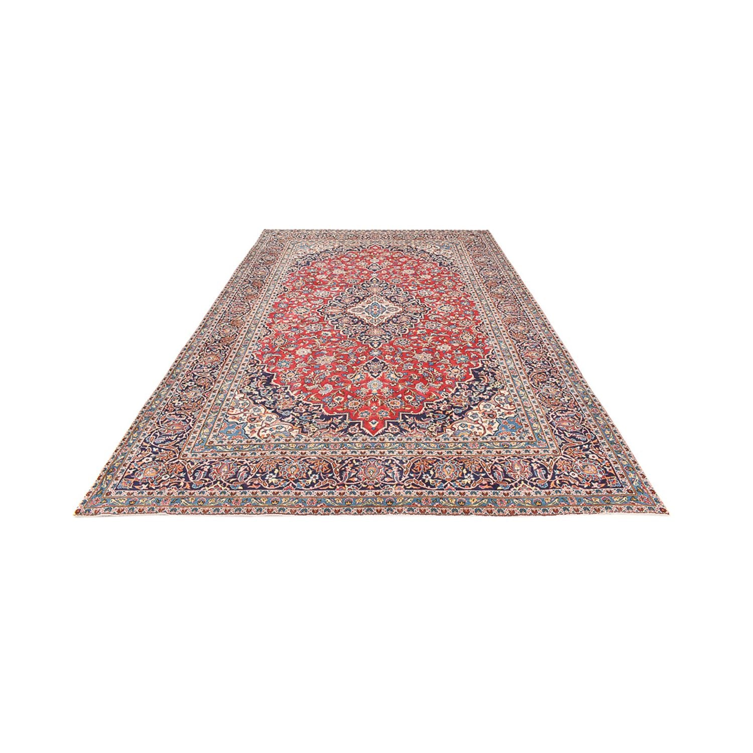 Alfombra persa - Keshan - 394 x 249 cm - rojo