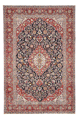 Alfombra persa - Keshan - 330 x 217 cm - azul oscuro