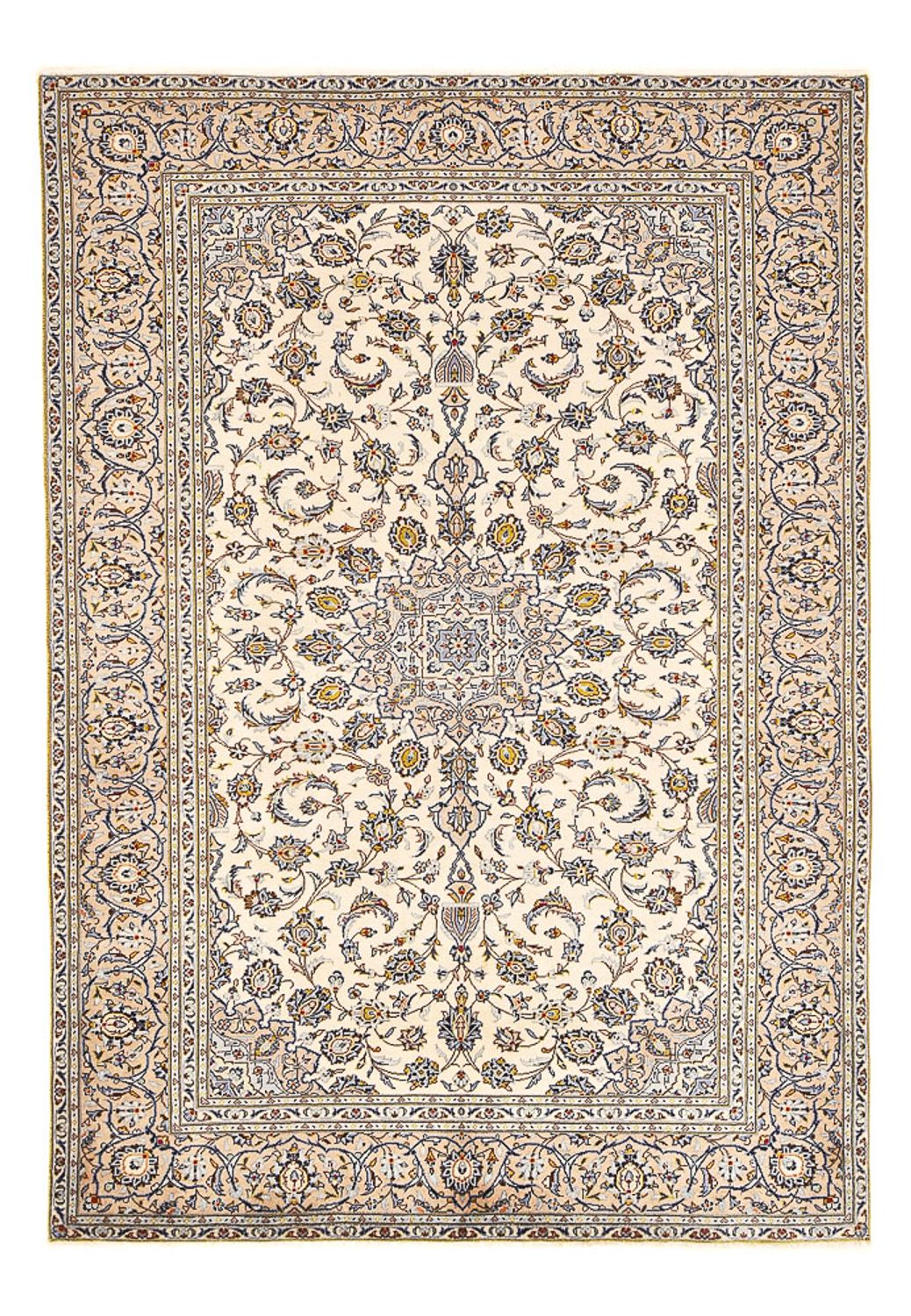 Alfombra persa - Keshan - 290 x 190 cm - beige claro