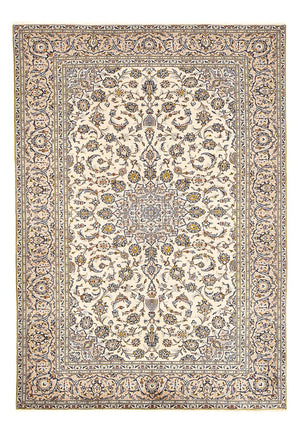 Alfombra persa - Keshan - 290 x 190 cm - beige claro