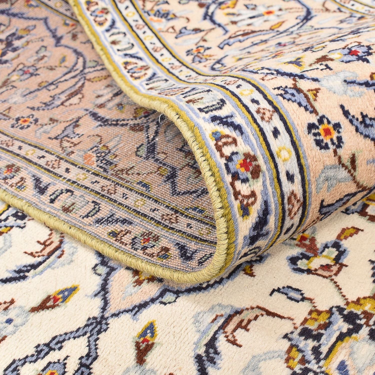 Alfombra persa - Keshan - 290 x 190 cm - beige claro