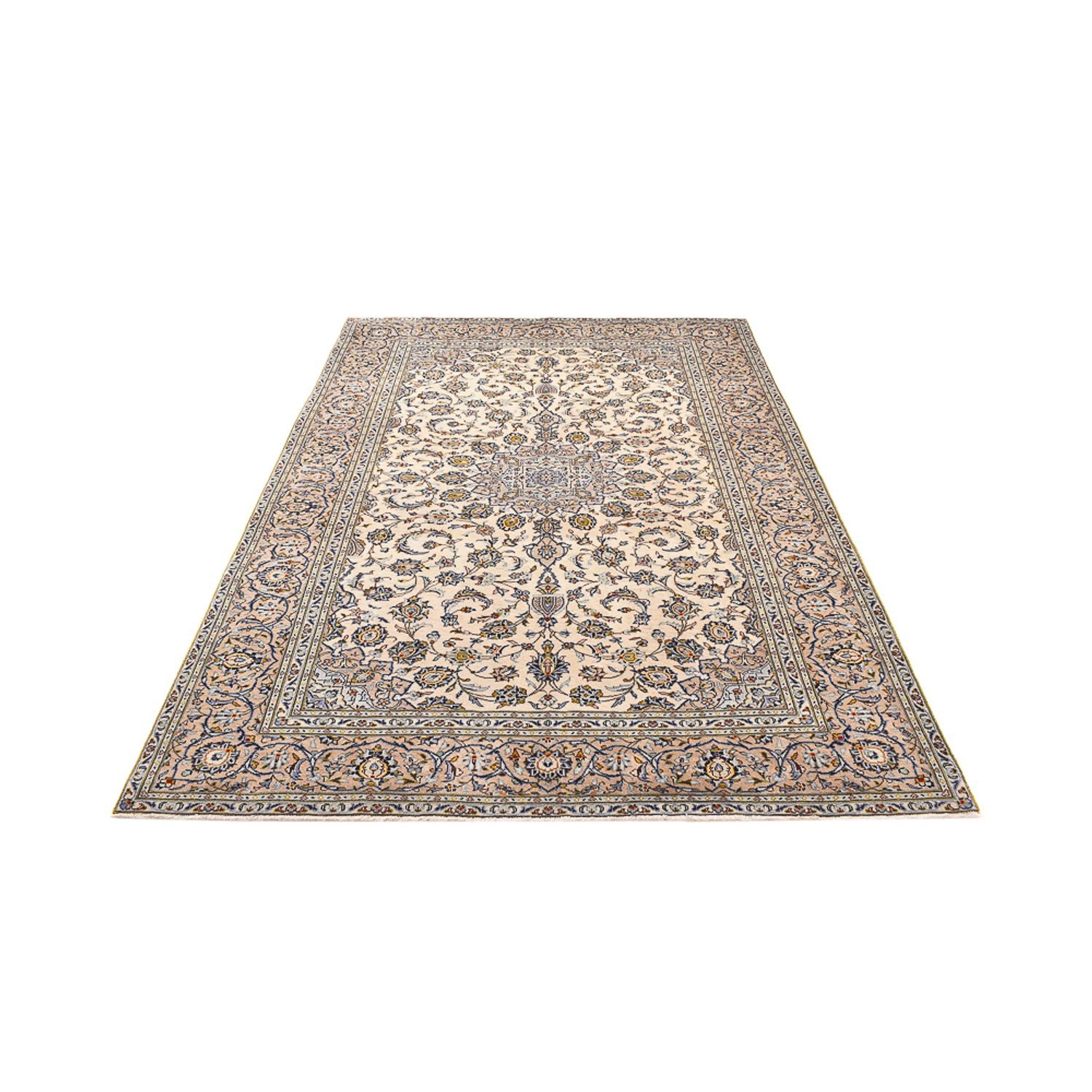 Alfombra persa - Keshan - 290 x 190 cm - beige claro
