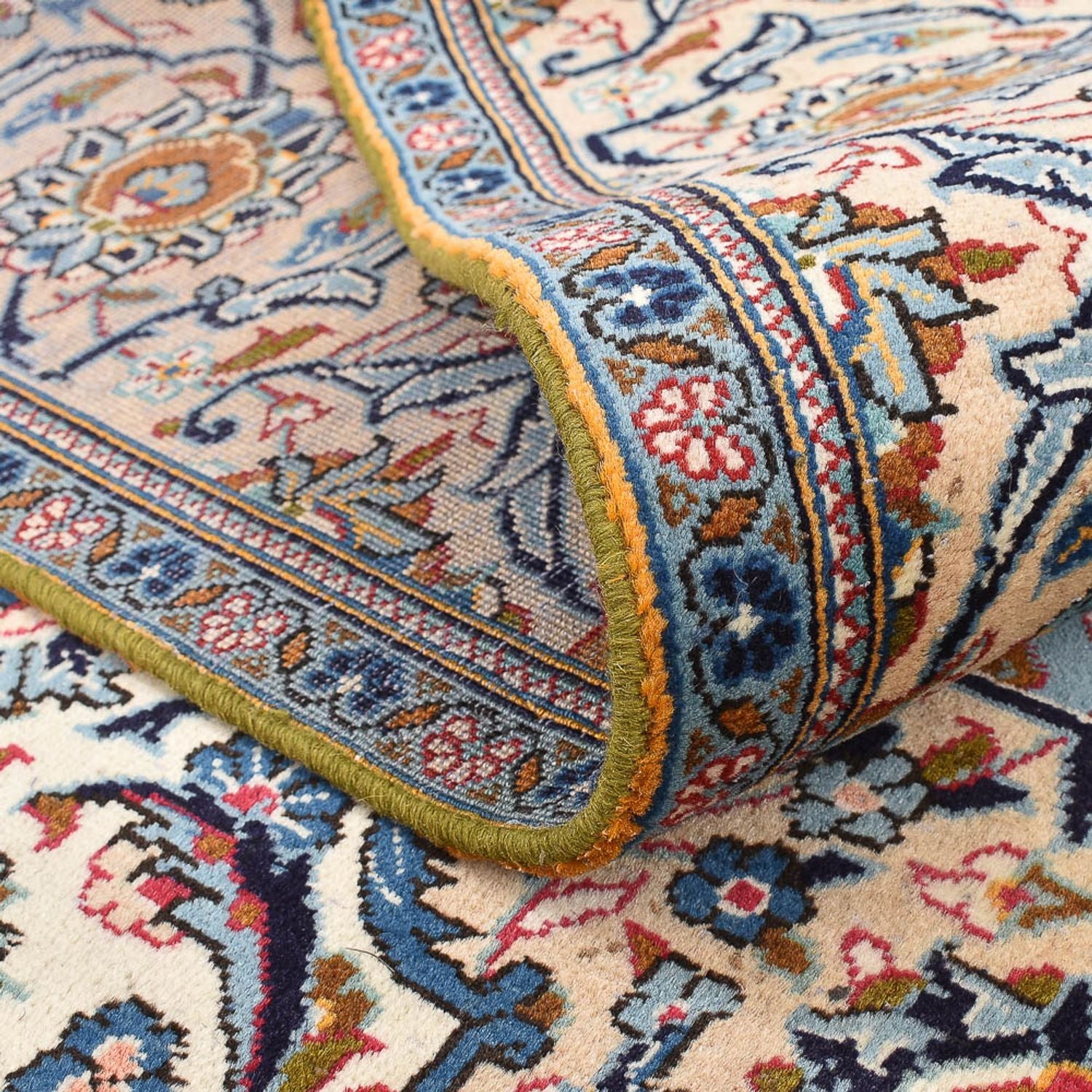 Alfombra persa - Keshan - 288 x 198 cm - beige claro