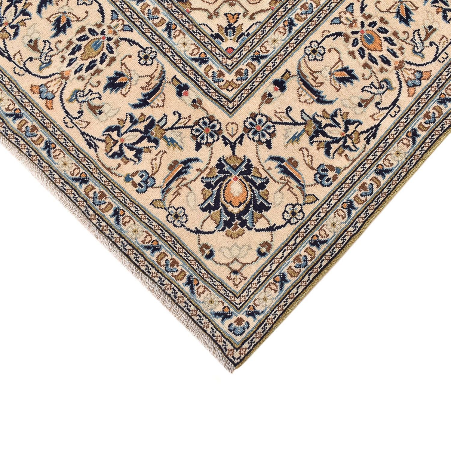 Alfombra persa - Keshan - 310 x 196 cm - beige claro