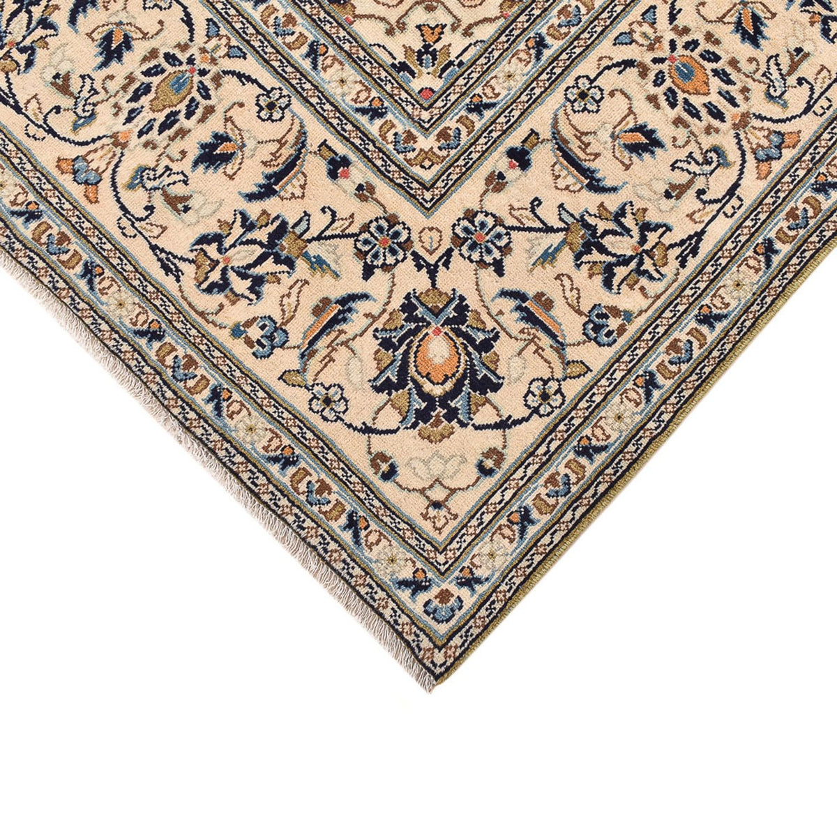 Alfombra persa - Keshan - 310 x 196 cm - beige claro