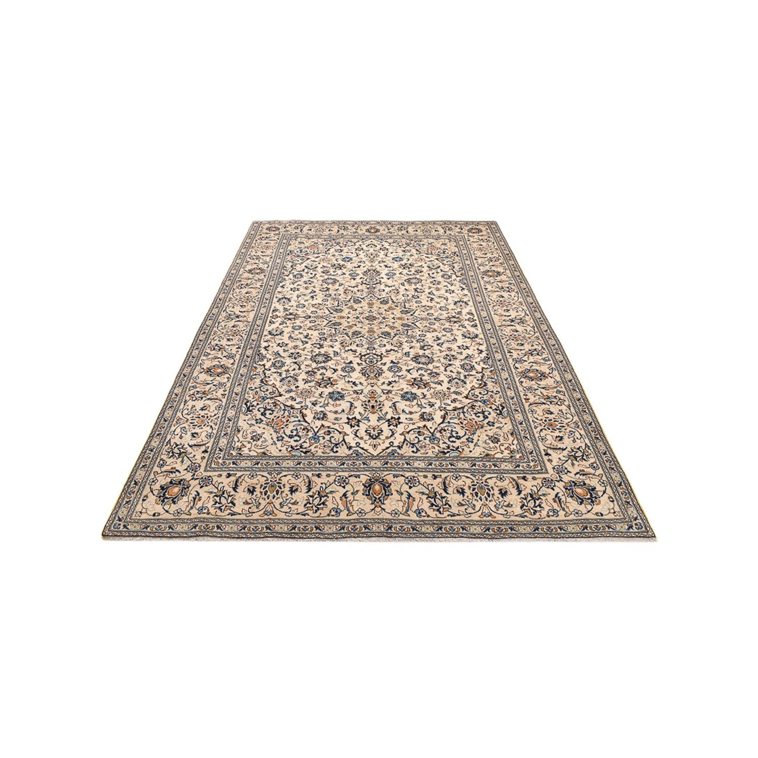 Alfombra persa - Keshan - 310 x 196 cm - beige claro