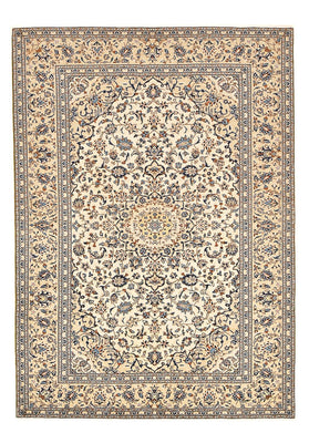 Alfombra persa - Keshan - 293 x 201 cm - beige claro