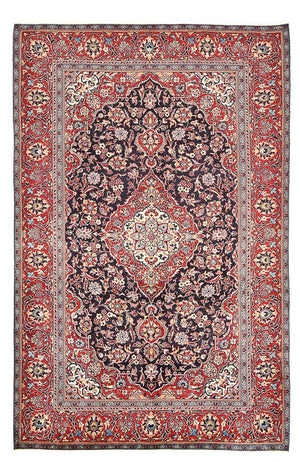 Alfombra persa - Keshan - 305 x 195 cm - rojo claro