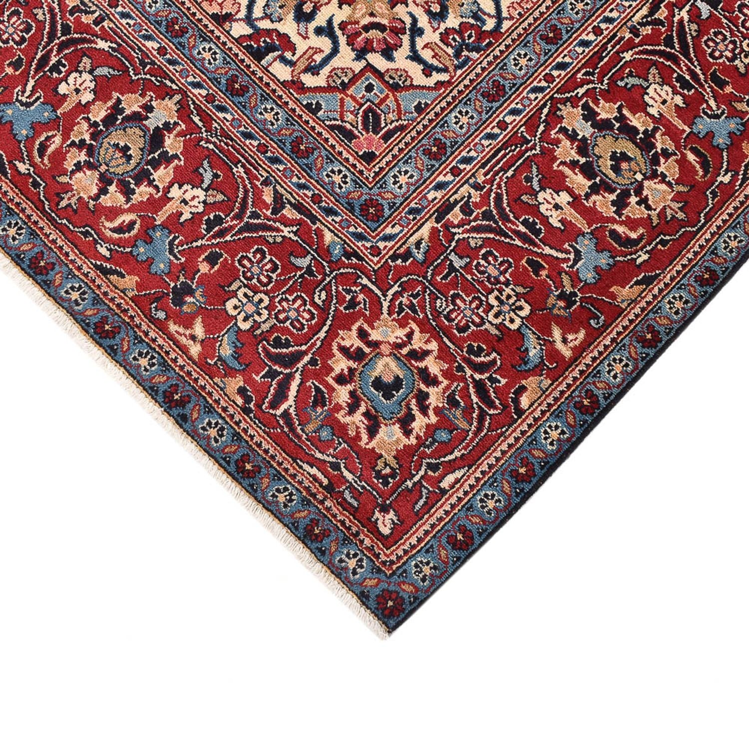 Alfombra persa - Keshan - 305 x 195 cm - rojo claro