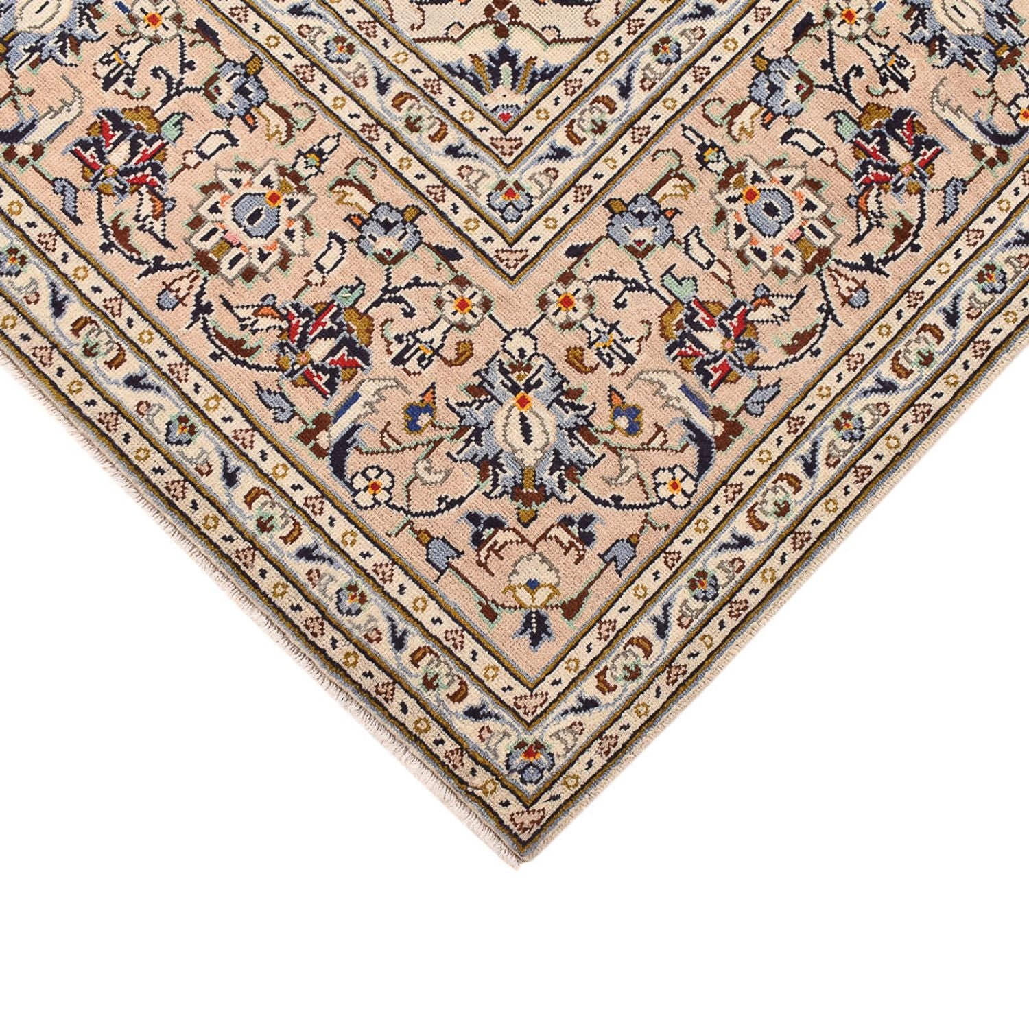 Alfombra persa - Keshan - 310 x 207 cm - beige claro