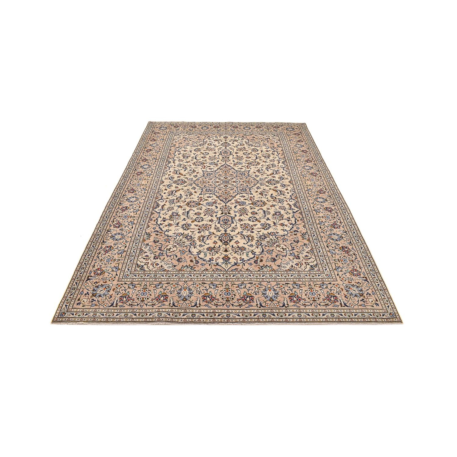 Alfombra persa - Keshan - 310 x 207 cm - beige claro