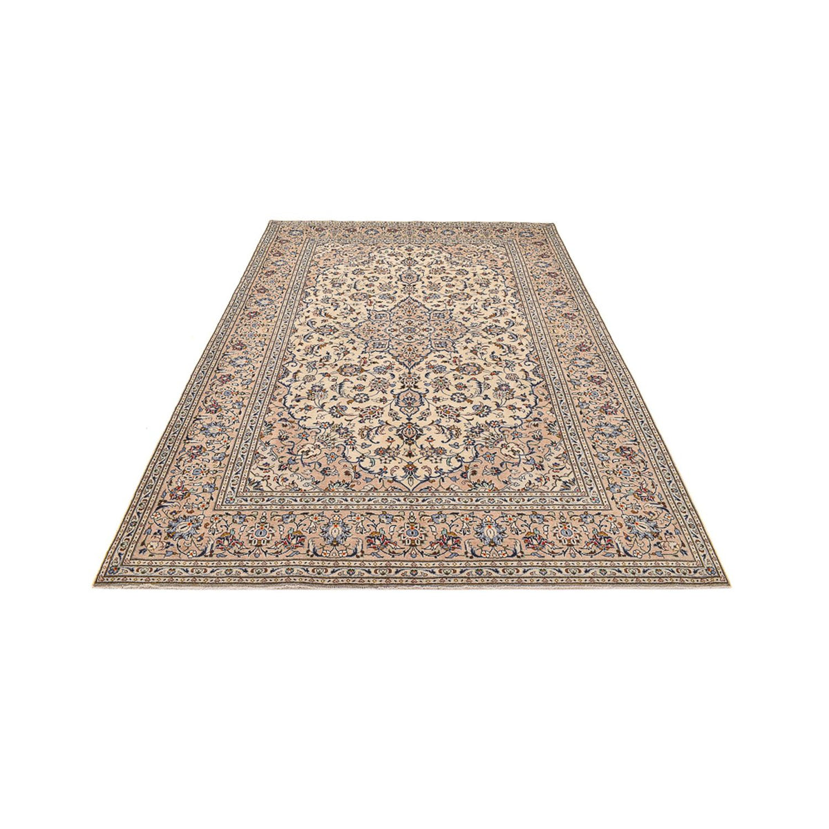 Alfombra persa - Keshan - 310 x 207 cm - beige claro