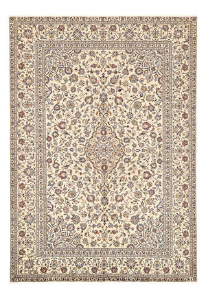 Alfombra persa - Keshan - 295 x 196 cm - beige claro