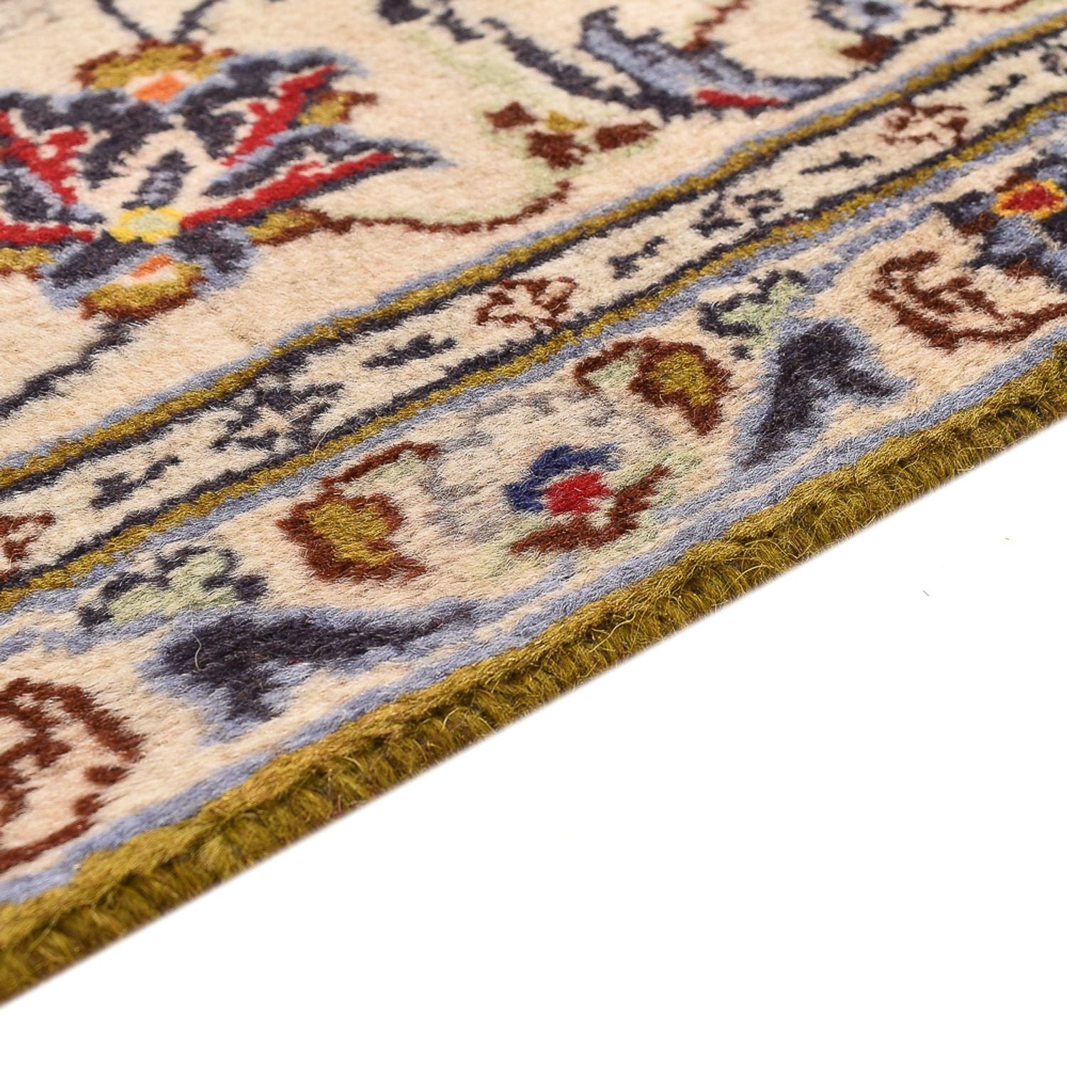 Alfombra persa - Keshan - 295 x 196 cm - beige claro