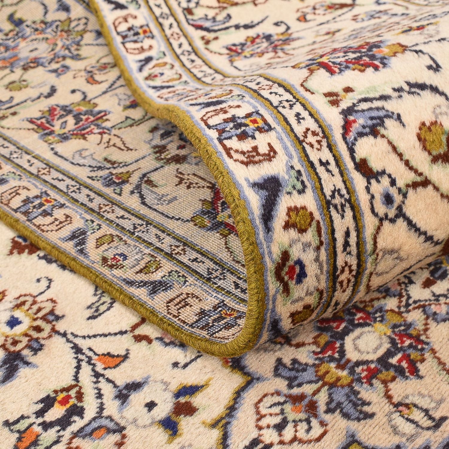 Alfombra persa - Keshan - 295 x 196 cm - beige claro