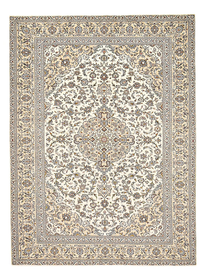 Alfombra persa - Keshan - 400 x 288 cm - beige claro