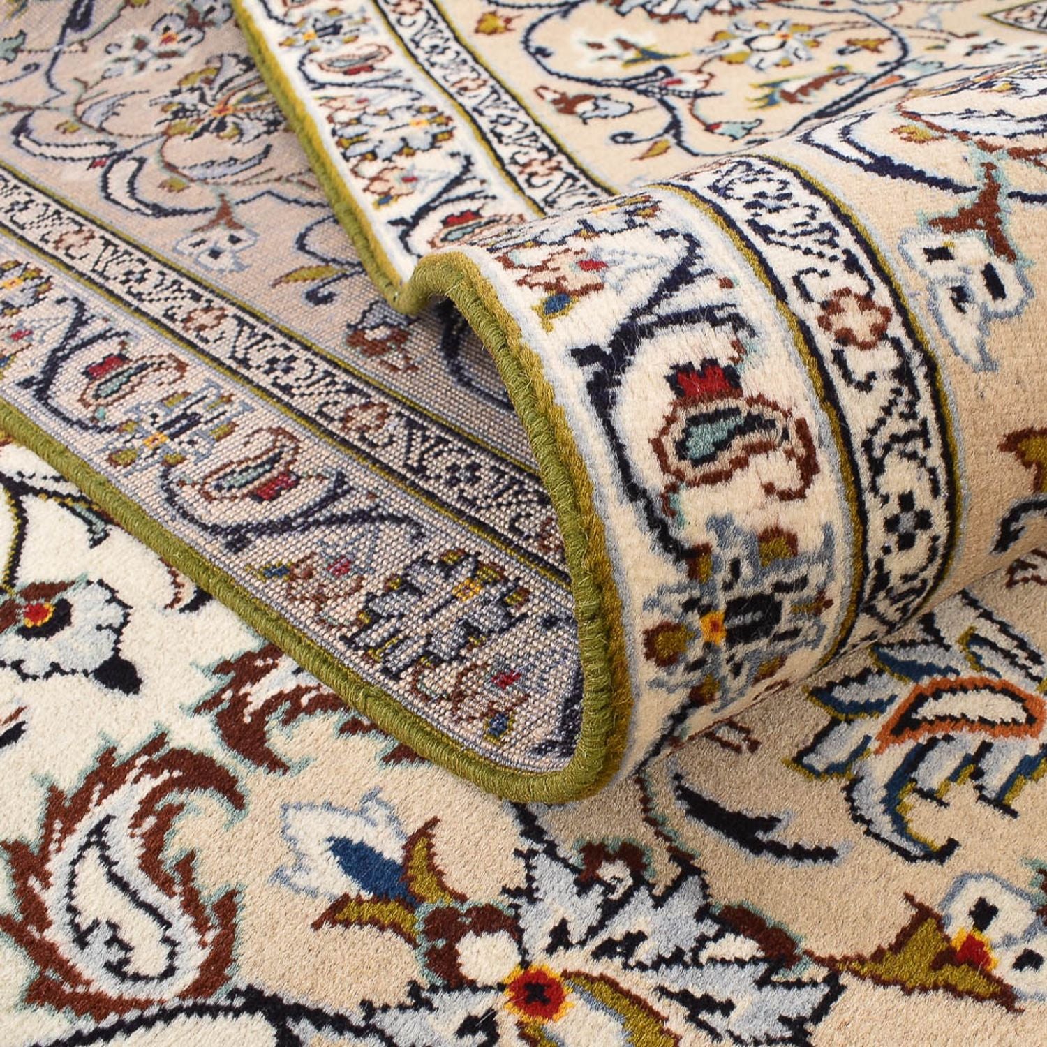 Alfombra persa - Keshan - 400 x 288 cm - beige claro