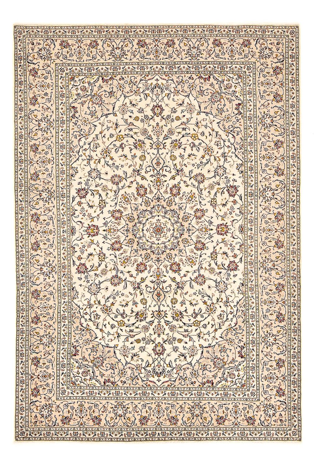 Alfombra persa - Keshan - 300 x 200 cm - beige claro