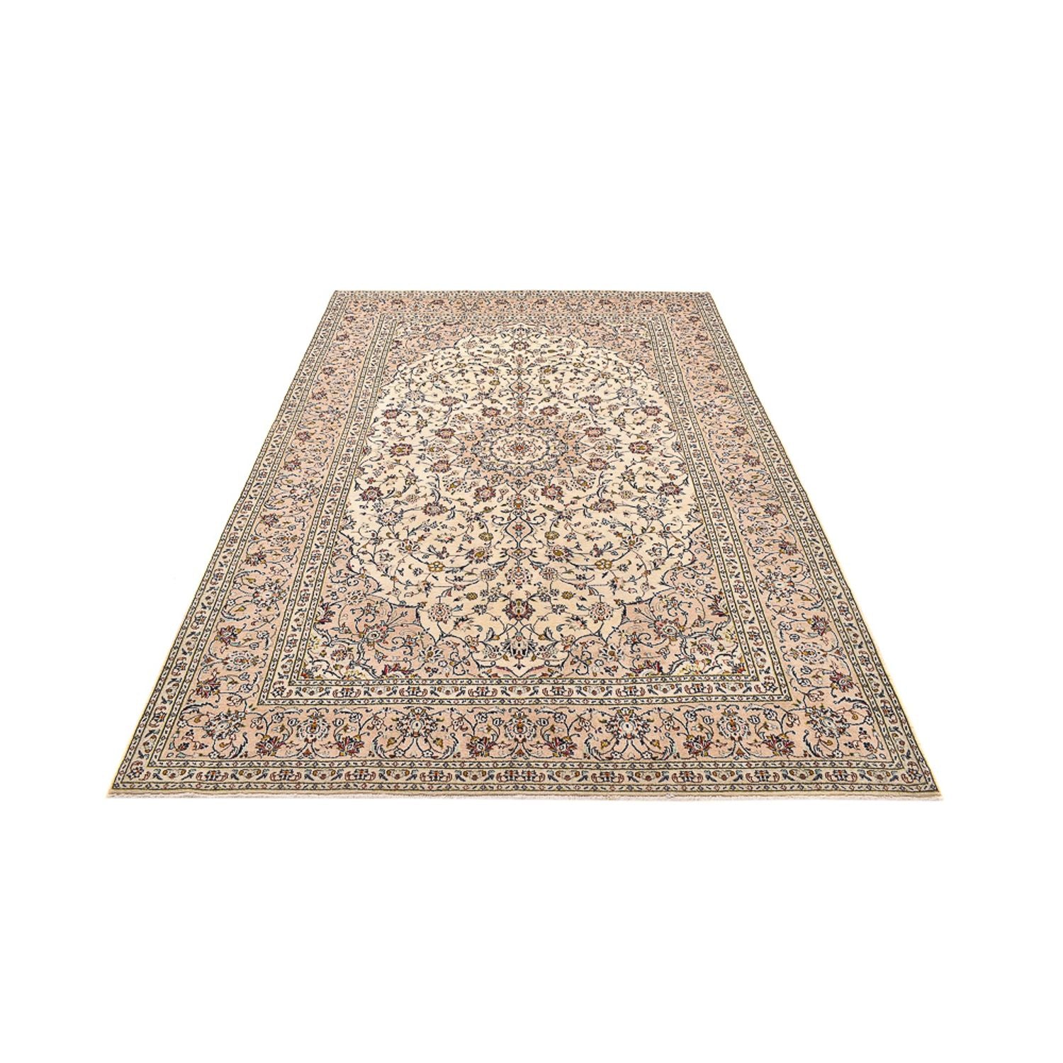 Alfombra persa - Keshan - 300 x 200 cm - beige claro