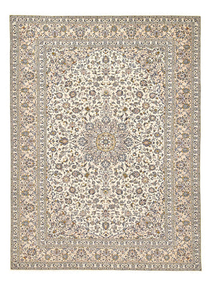 Alfombra persa - Keshan - 405 x 292 cm - beige claro