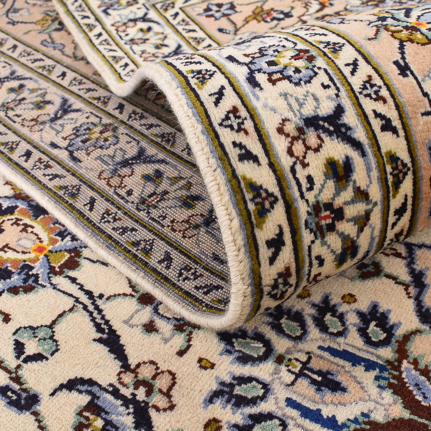 Alfombra persa - Keshan - 405 x 292 cm - beige claro