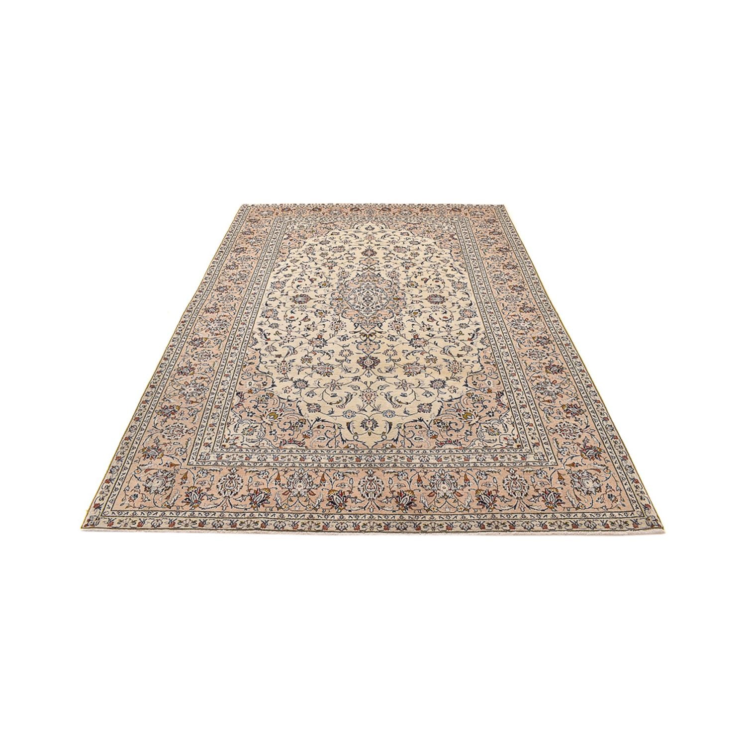 Alfombra persa - Keshan - 308 x 208 cm - beige claro