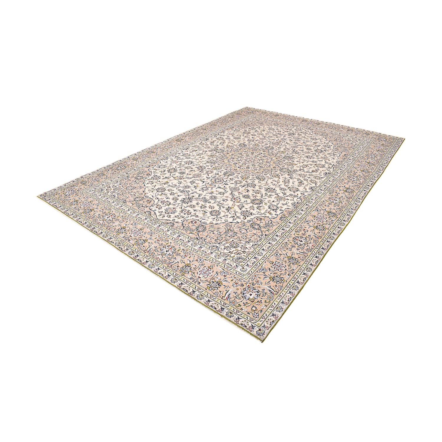Alfombra persa - Keshan - 403 x 282 cm - beige claro