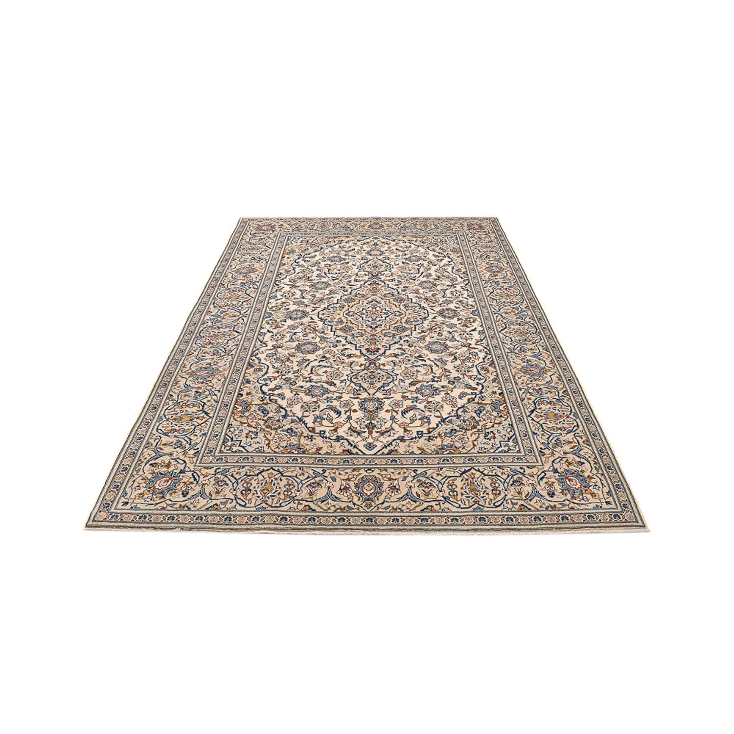 Alfombra persa - Keshan - 300 x 200 cm - beige claro