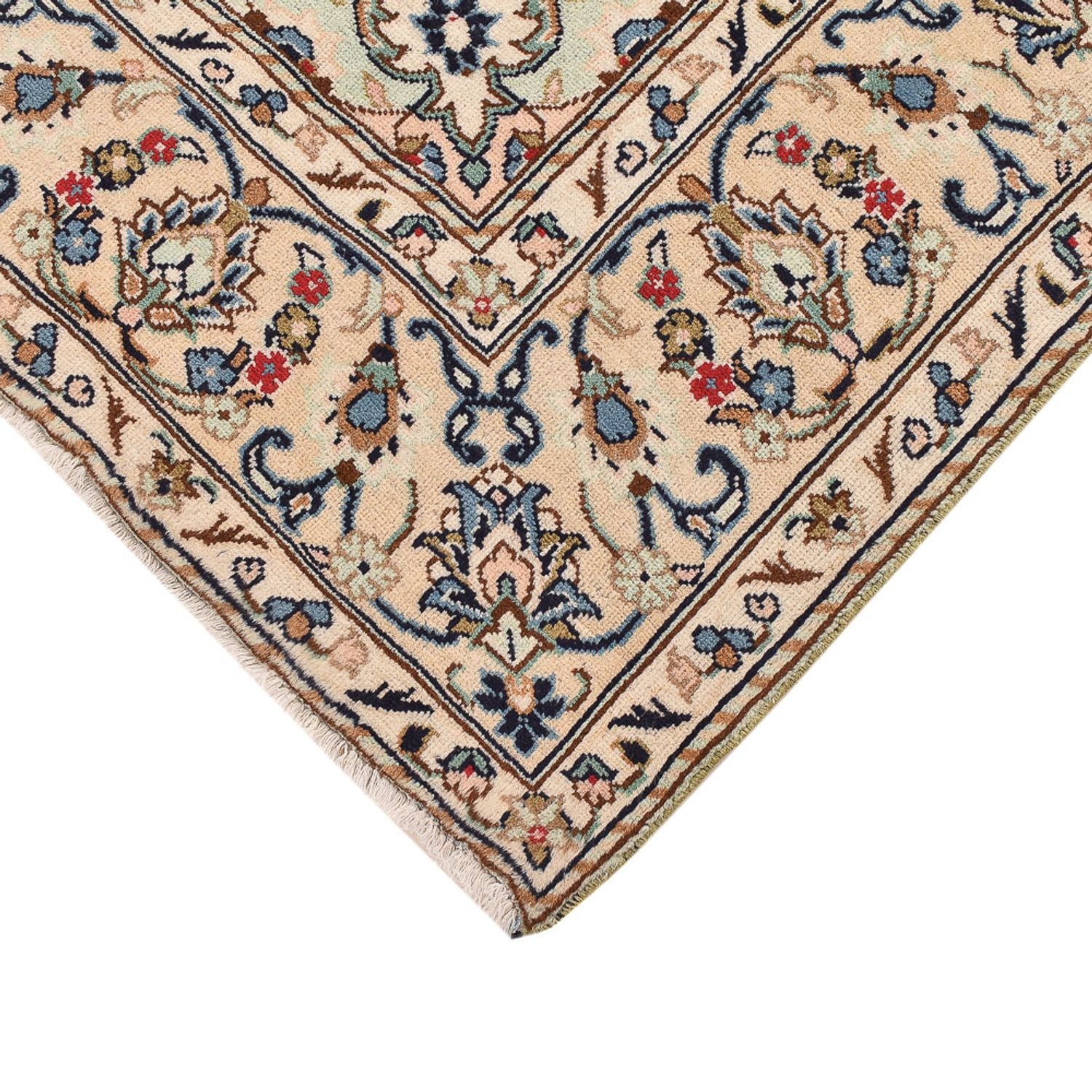 Alfombra persa - Keshan - 290 x 191 cm - beige claro