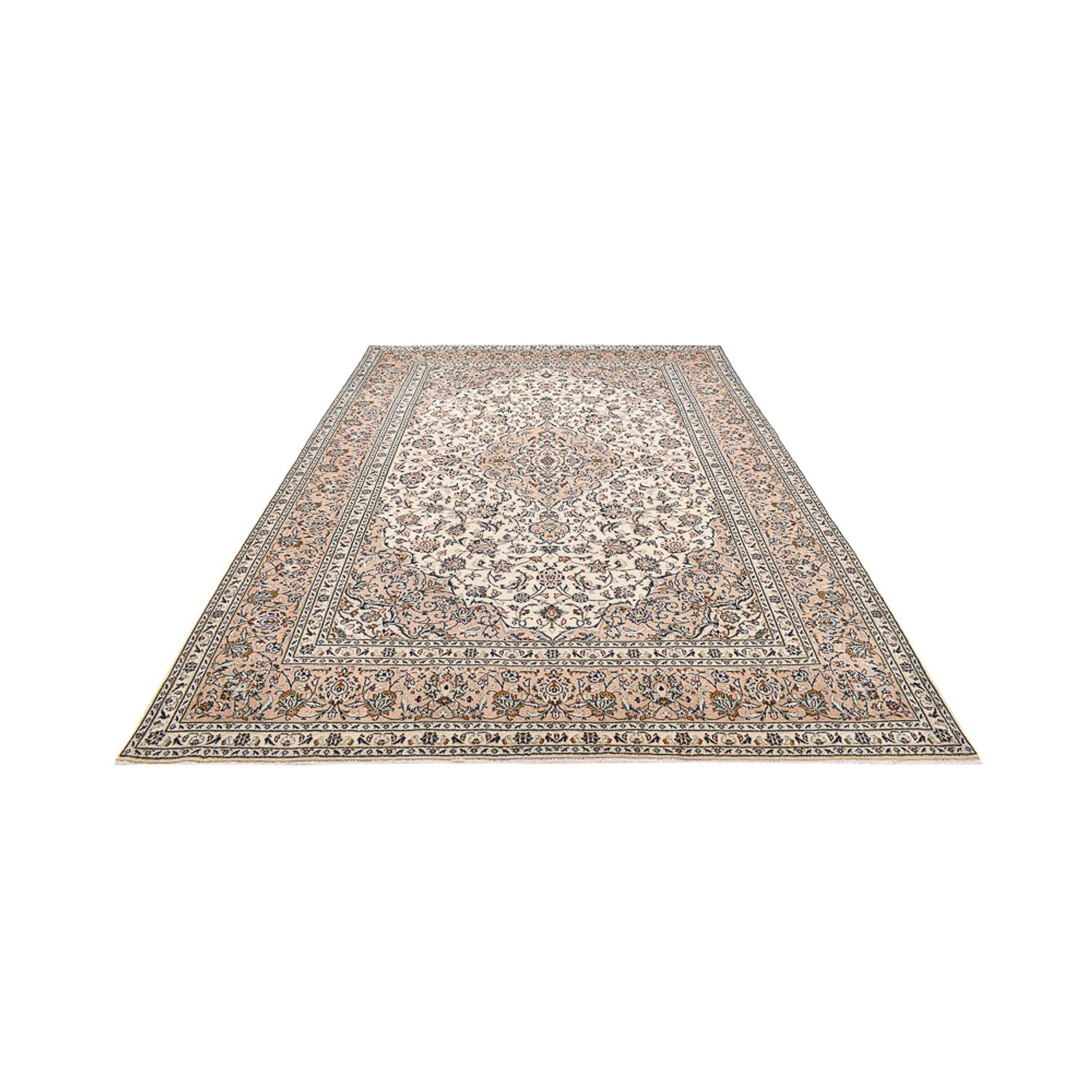 Alfombra persa - Keshan - 360 x 250 cm - beige claro