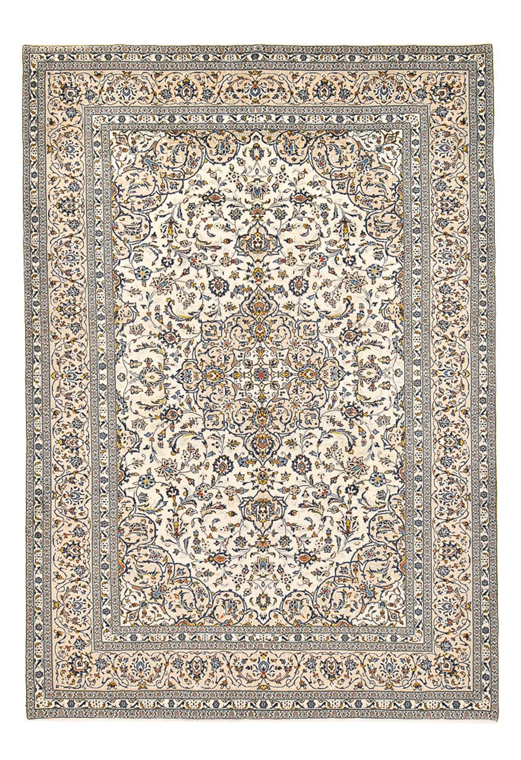 Alfombra persa - Keshan - 360 x 246 cm - beige claro