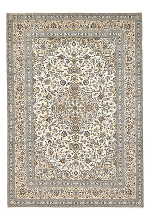 Alfombra persa - Keshan - 360 x 246 cm - beige claro