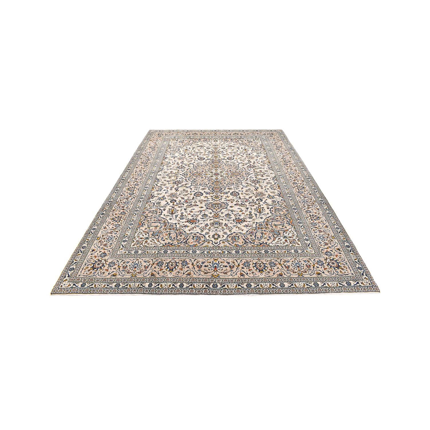 Alfombra persa - Keshan - 360 x 246 cm - beige claro