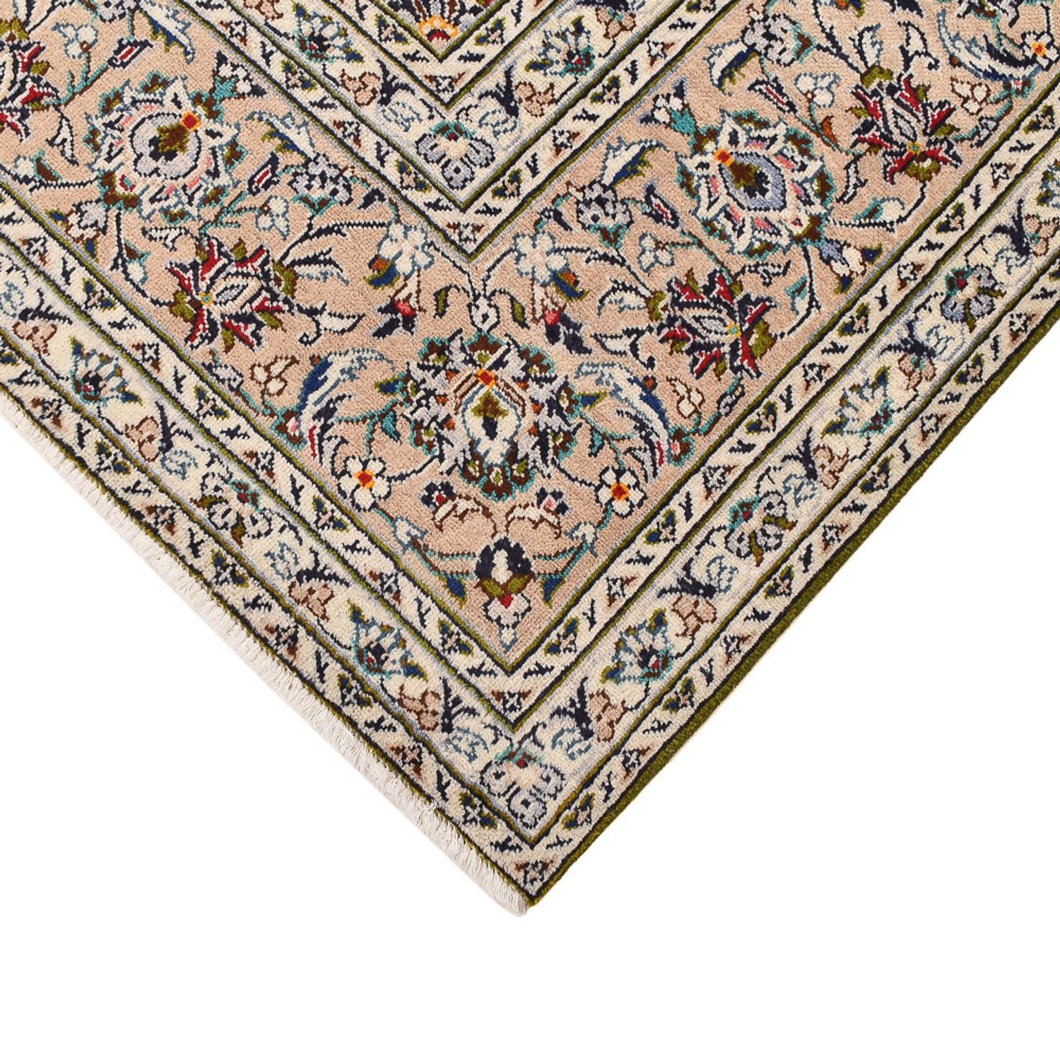 Alfombra persa - Keshan - 340 x 245 cm - beige claro