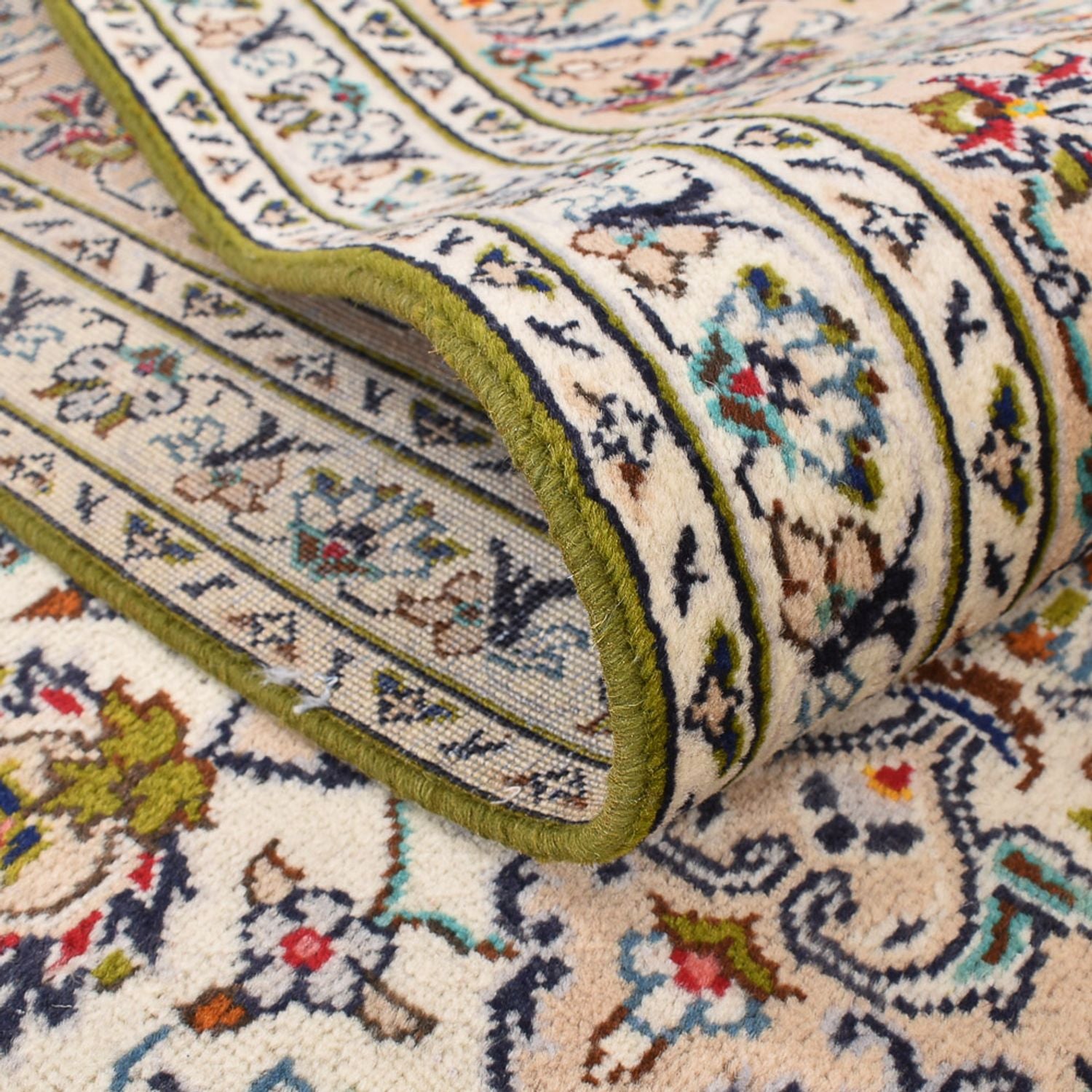 Alfombra persa - Keshan - 340 x 245 cm - beige claro