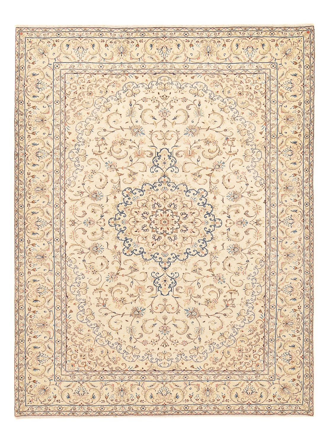 Alfombra persa - Keshan - 335 x 250 cm - beige claro
