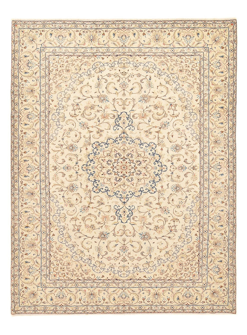Alfombra persa - Keshan - 335 x 250 cm - beige claro